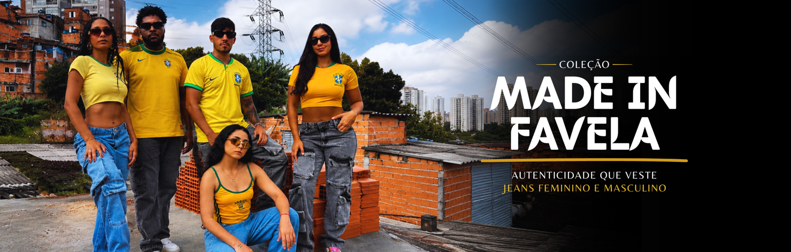 Banner para Site Moda Feminina Jeans Loja Online Moderno (1920 x 720 px) (3200 x 1020 px)